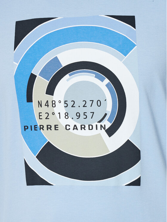Pierre Cardin Pierre Cardin T-Shirt C5 21050.2101 Himmelblau Regular Fit
