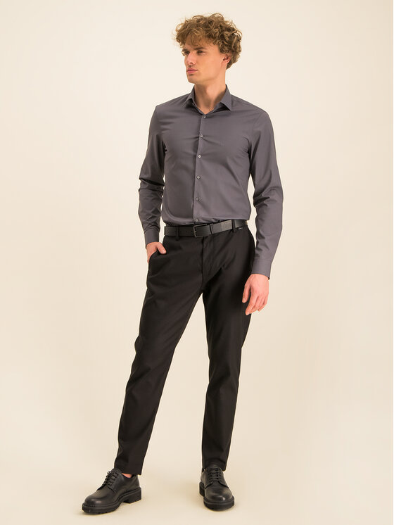 calvin klein poplin stretch slim fit shirt