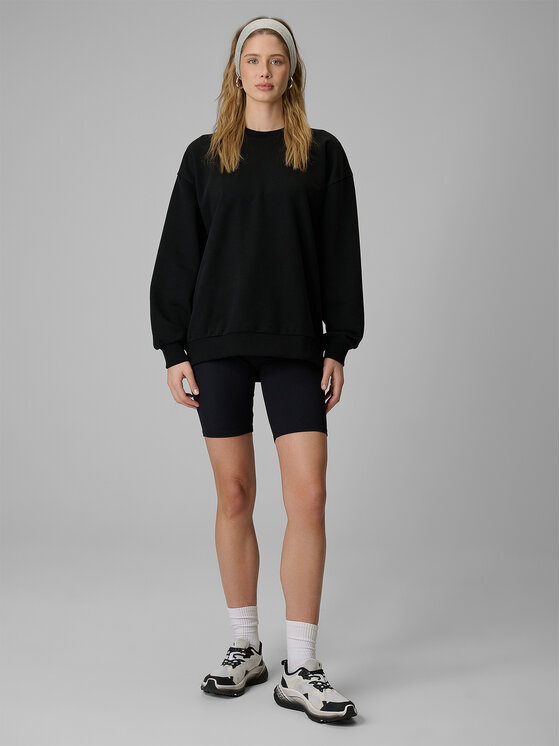 4F 4F Bluza BASIC+ Czarny Loose Fit