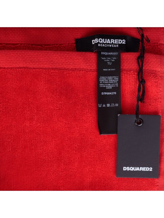 Dsquared2 Dsquared2 Ręcznik plażowy D7P004270_3 Czerwony