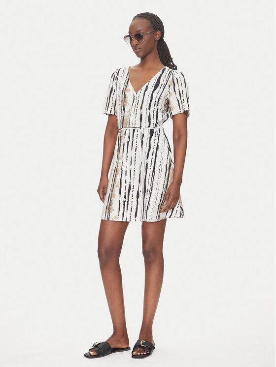 JDY JDY Sukienka letnia Troya 15350739 Écru Regular Fit