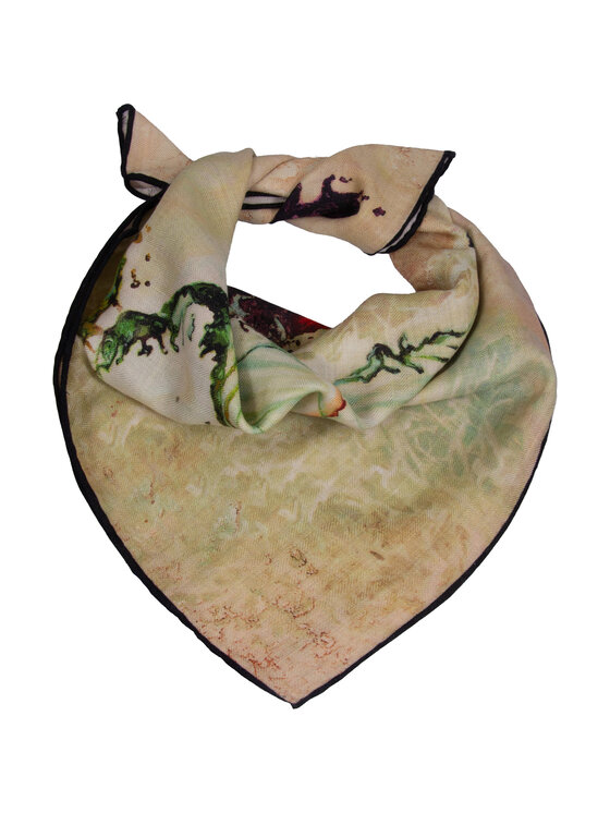 ALLORA BE UNIQUE ALLORA BE UNIQUE Foulard wełna z jedwabiem Verde