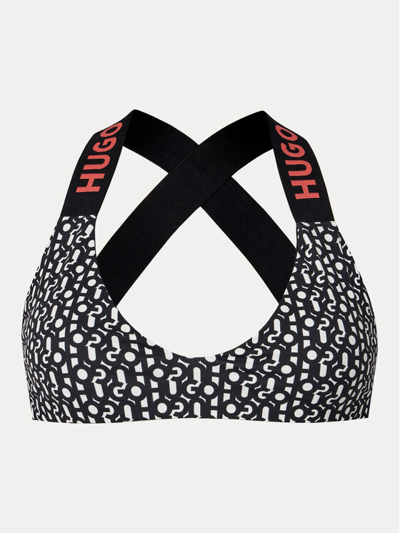 HUGO HUGO Gornji dio kupaćeg kostima Monogram 50534948 Crna