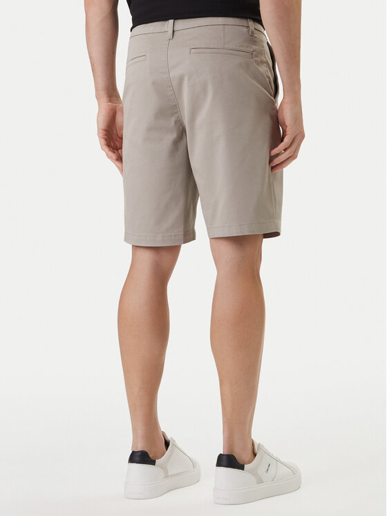 Calvin Klein Calvin Klein Szövet rövidnadrág LV04LB600G Khaki Regular Fit