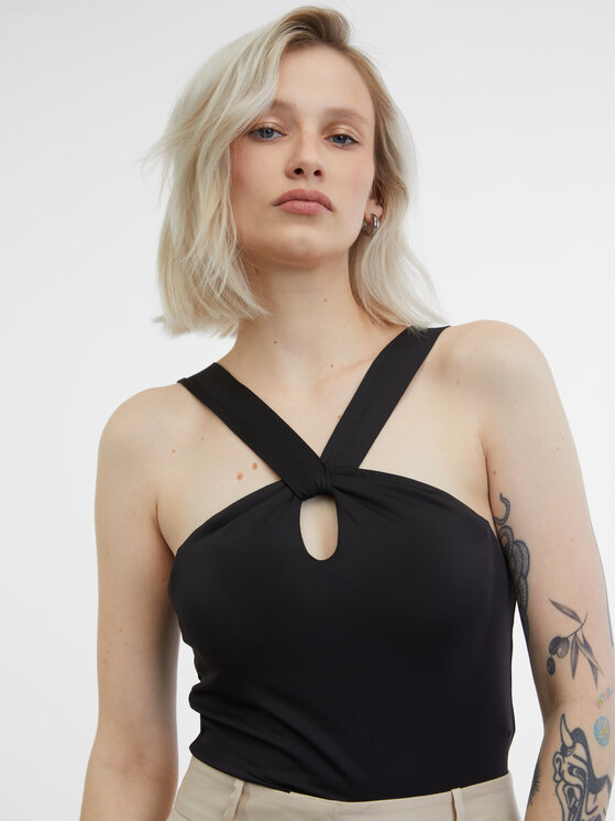 Orsay Orsay Top 1000333660000__S Czarny Regular Fit