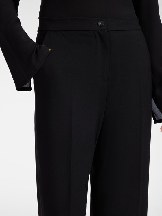 Elena Mirò Elena Mirò Spodnie materiałowe P801P000576N033 Czarny Regular Fit