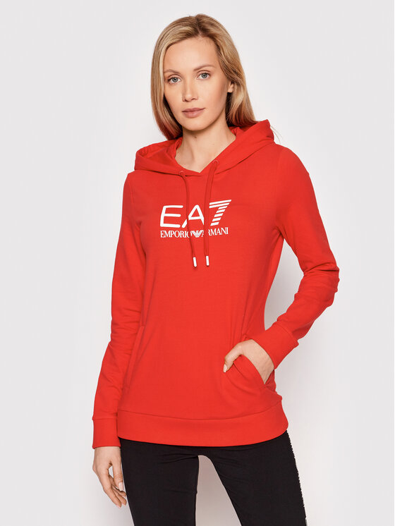EA7 Emporio Armani Суитшърт 8NTM36 TJCQZ 1465 Червен Regular Fit