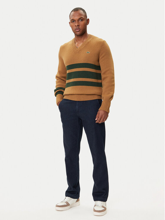 Lacoste Lacoste Pullover AH5180 Braun Regular Fit