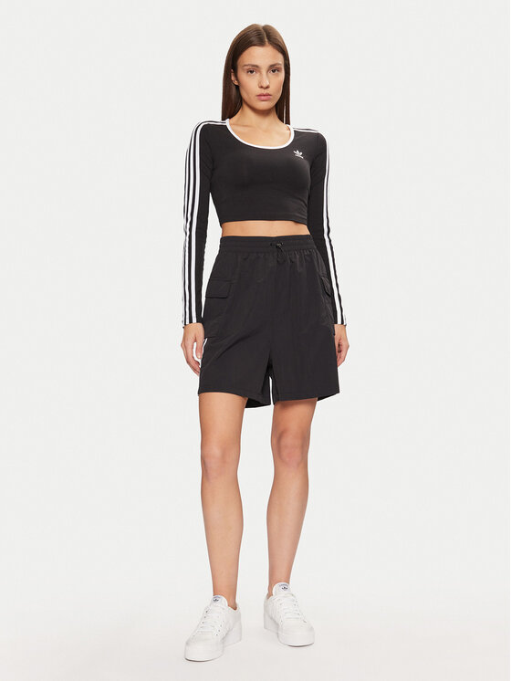 adidas adidas Спортивні шорти adicolor JH1077 Чорний Loose Fit