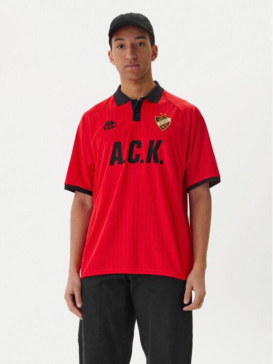 Kappa Kappa Funkční tričko Authentic Sloan 331Z4PW Červená Comfort Fit