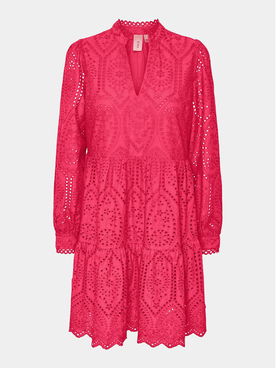 YAS YAS Poletna obleka Holi 26027162 Roza Regular Fit
