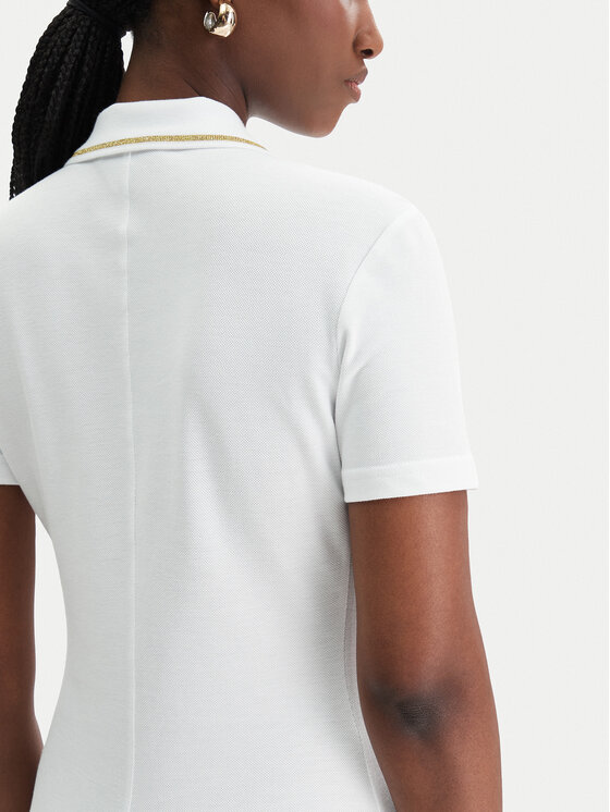 Versace Jeans Couture Versace Jeans Couture Každodenní šaty 80HAOT03 CJ01T Bílá Slim Fit