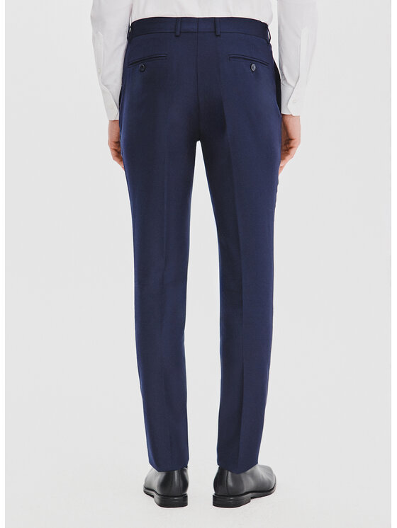 Pako Lorente Pako Lorente Spodnie garniturowe P25WF-6G-005 Granatowy Super Slim Fit