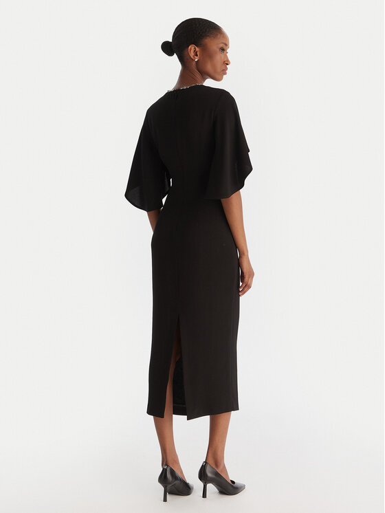 PINKO PINKO Sukienka koktajlowa Scopone Abito 105583 A2Q2 Czarny Regular Fit