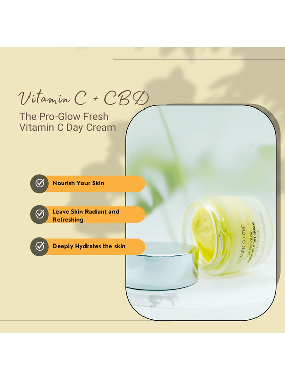 London Botanical Laboratories London Botanical Laboratories Krem Dzienny Pro-Glow Witamina C + CBD Krem na dzień