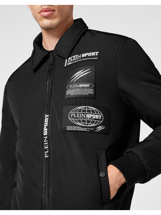 Plein Sport Plein Sport Kurtka bomber 257 Czarny Regular Fit