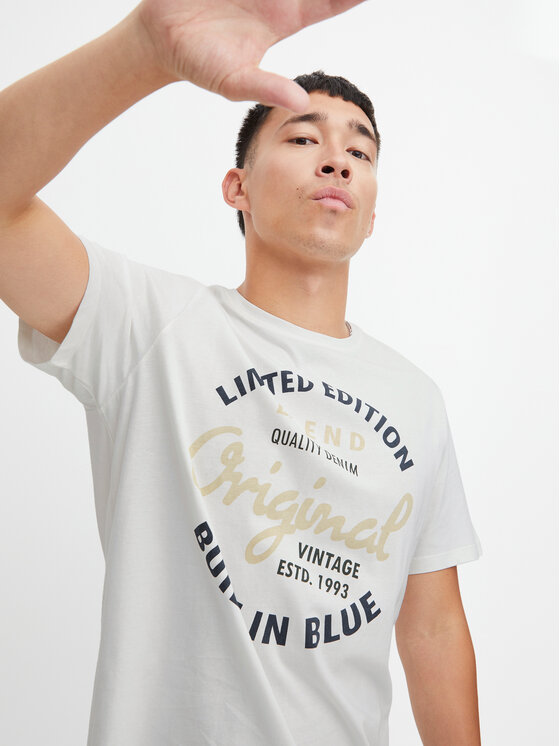 Blend Blend T-shirt 20715764 Bianco Regular Fit