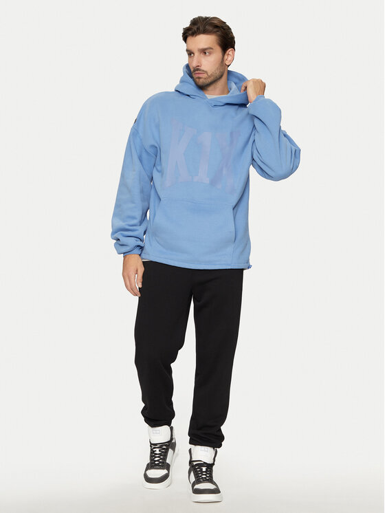 K1X K1X Bluza Hoodie 60210137 Niebieski Regular Fit