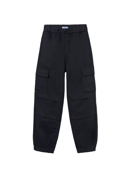 Mayoral Mayoral Joggers kalhoty 7575 Černá Relaxed Fit