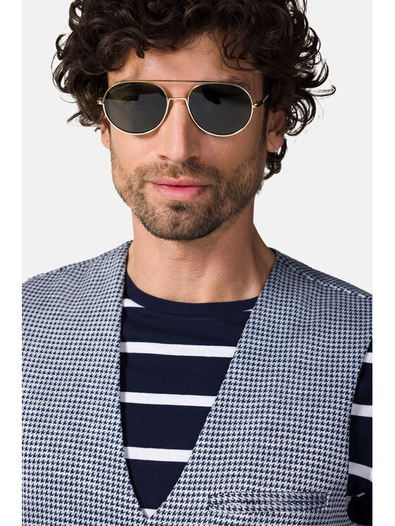 Lancerto Lancerto Kamizelka Monteria KA131123000010 Niebieski Slim Fit