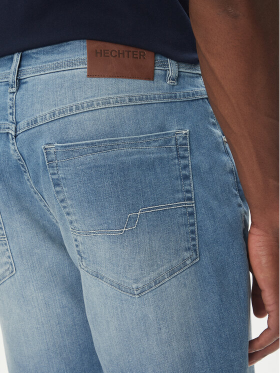 Hechter Paris Hechter Paris Jeans kratke hlače 26655 151362 Modra Regular Fit