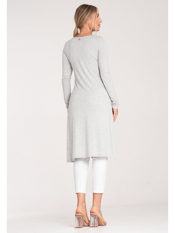 FIGL FIGL Bluzka M1075 Szary Regular Fit