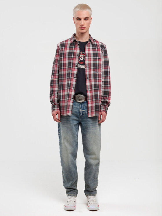 BIG STAR BIG STAR Jeansy ATES_413_190 Niebieski Tapered Leg