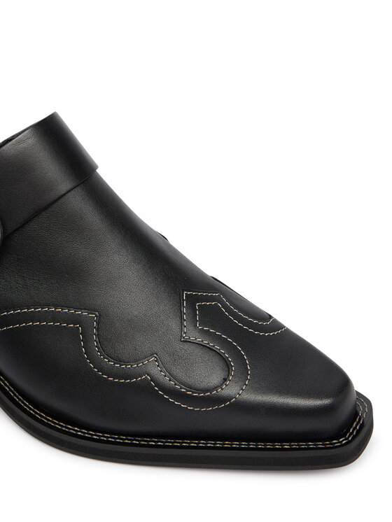 Tommy Jeans Tommy Jeans Iešļūcenes Archive Cowboy Mule Leather EN0EN03063 Melns