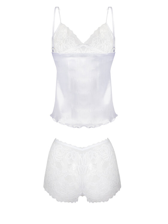DKaren Lingerie DKaren Lingerie Komplet bielizny Adelaide Biały Classic Fit