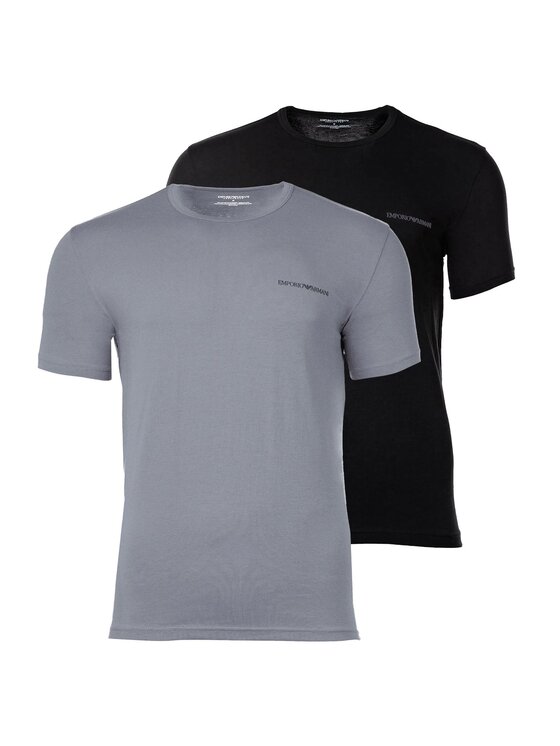 Emporio Armani Emporio Armani T-Shirt 28198 Szary Comfort Fit