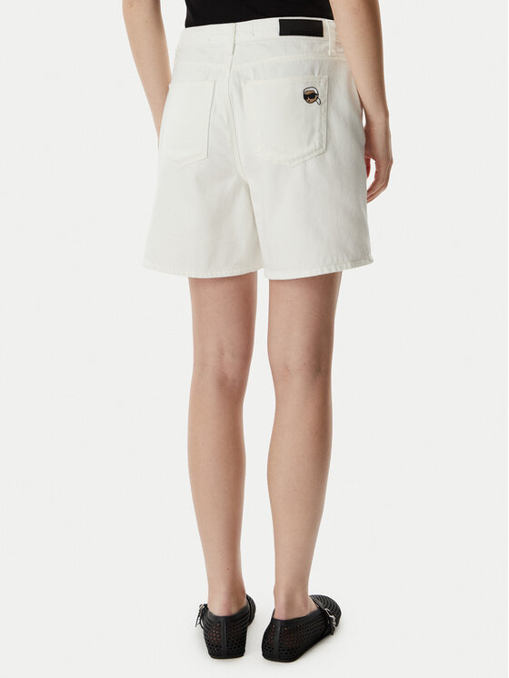 KARL LAGERFELD KARL LAGERFELD Kratke traperice B2W10048 Krem Loose Fit