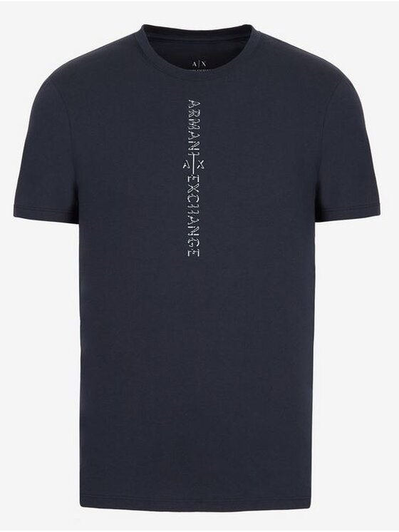 Armani Exchange Armani Exchange T-Shirt 3LZTBN ZJA5Z 1510 Granatowy Regular Fit