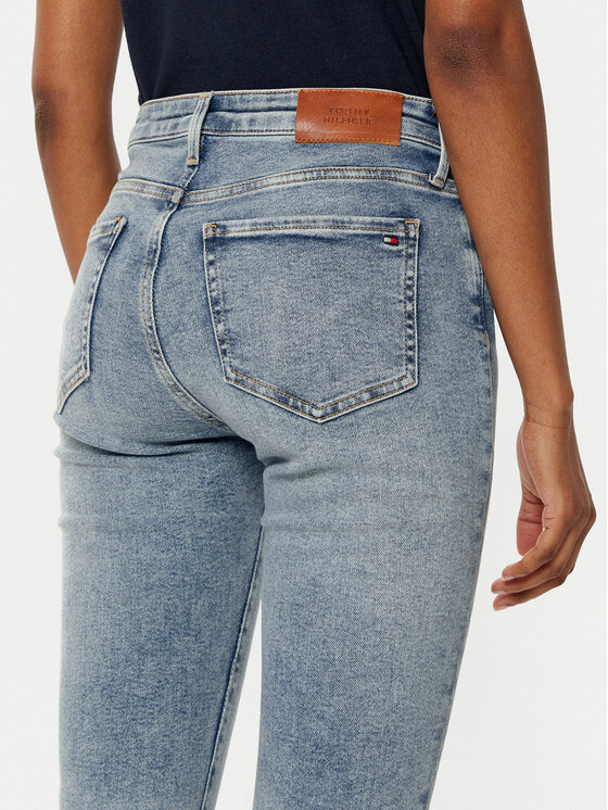 Tommy Hilfiger Tommy Hilfiger Traperice Como WW0WW43717 Plava Skinny Fit