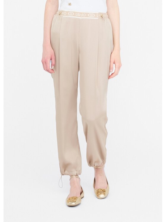 Liu Jo Liu Jo Pantaloni di tessuto TF5192T004A60906 Beige Regular Fit