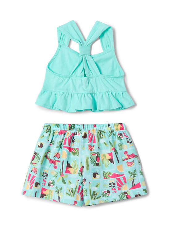 Mayoral Mayoral Set Top und Shorts 3215 Grün Regular Fit