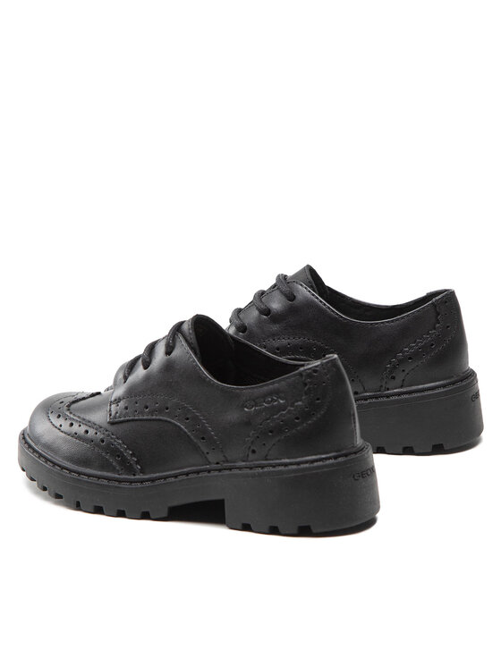 Geox Geox Oxford cipők J Casey G. N J6420N 00085 C9999 M Fekete