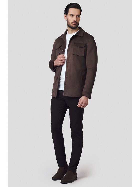 Lancerto Lancerto Kurtka koszulowa Tagus KU068224000011 Brązowy Regular Fit