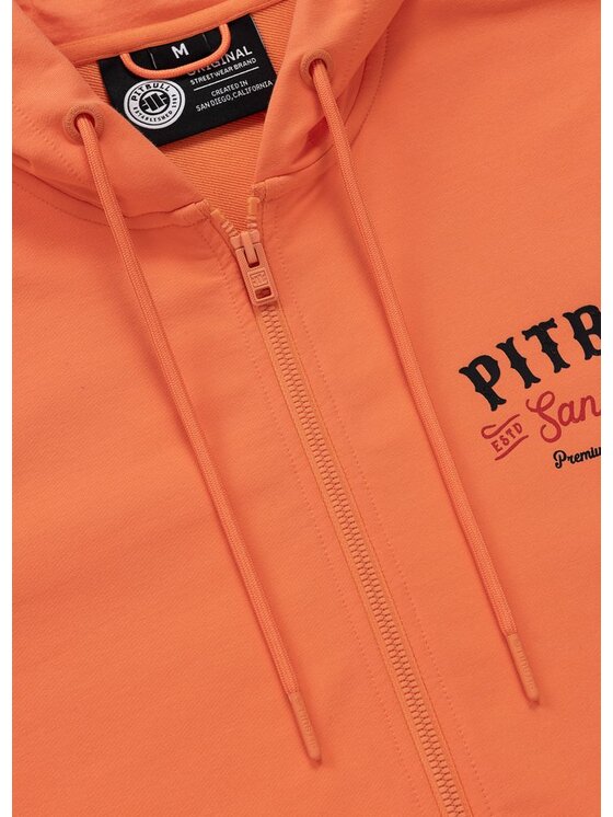 PITBULL PITBULL Bluza STRENGHT & RESPECT Pomarańczowy Regular Fit