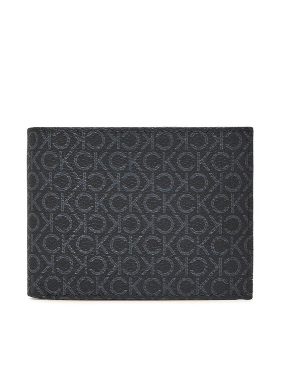 Calvin Klein Pánska peňaženka Classic Mono Trifold 10Cc W/Coin K50K512855 Čierna