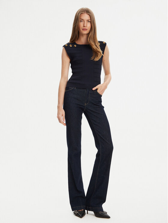 Guess Guess Blūze W5YR12 Z0130 Tumši zils Regular Fit