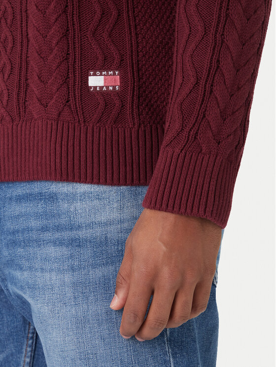 Tommy Jeans Tommy Jeans Sweater DM0DM22101 Piros Regular Fit