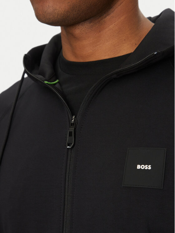 BOSS BOSS Majica dugih rukava Saggy 50537204 Crna Regular Fit
