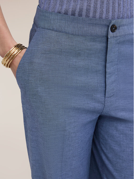 Motivi Motivi Pantaloni di tessuto P064Q004508N004 Turchese Over Fit