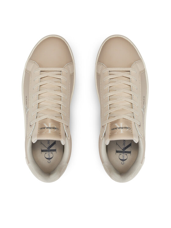 Calvin Klein Jeans Calvin Klein Jeans Sneakers Bold Platf Low Lace Lth Ml Mtl YW0YW01516 Beige