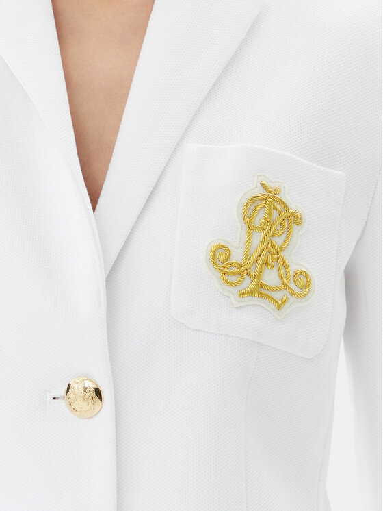 LAUREN RALPH LAUREN Lauren Ralph Lauren Marynarka Spsu20 200797305 Biały Regular Fit
