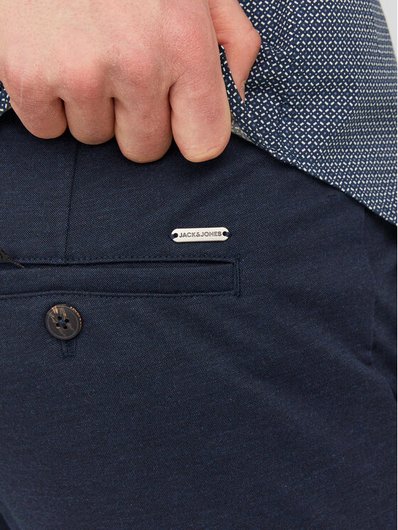 Jack & Jones Jack & Jones Pantaloni chino Marco 12237523 Bleumarin Slim Fit