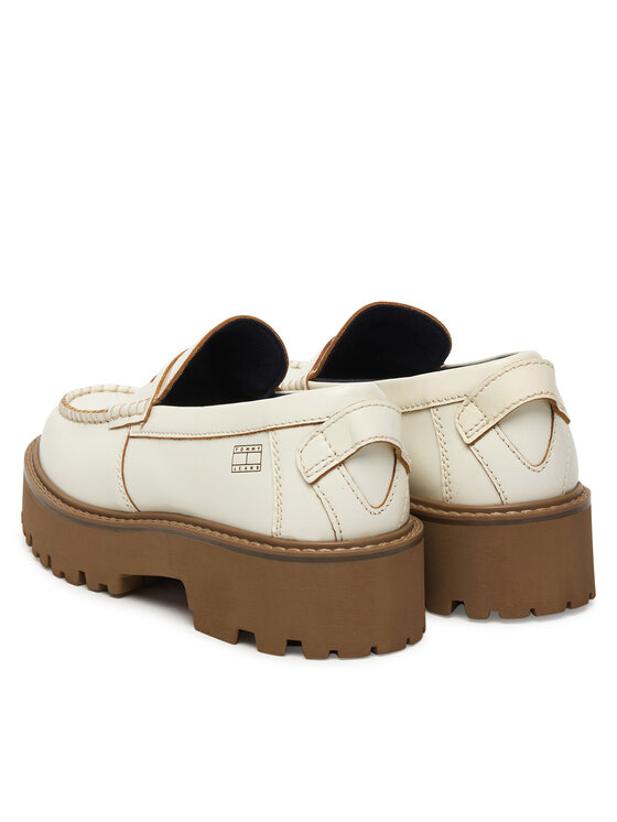 Tommy Jeans Tommy Jeans Slipper Archive '01 Leather Loafer EN0EN03022 Creme