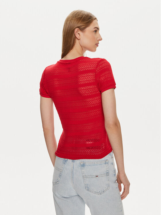 Pieces Pieces T-shirt Agda 17148867 Crvena Loose Fit