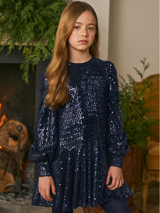 Abel & Lula Abel & Lula Elegantes Kleid 5538 Dunkelblau Regular Fit