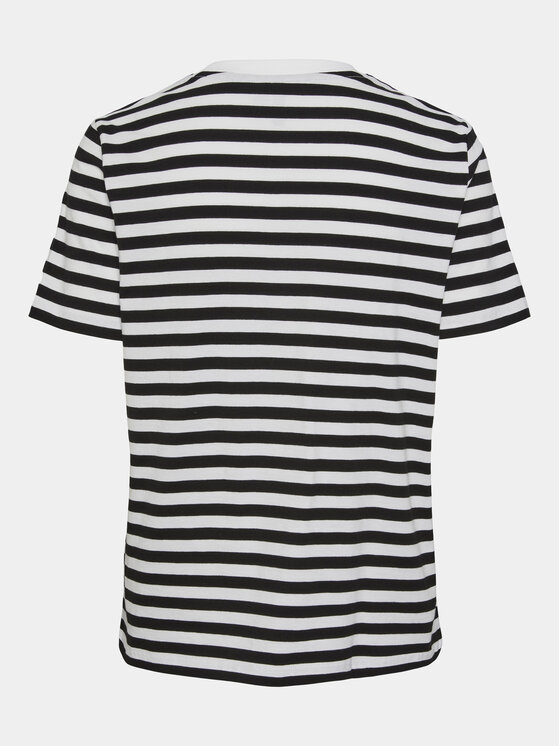 Pieces Pieces T-shirt Ria 17146339 Crna Regular Fit